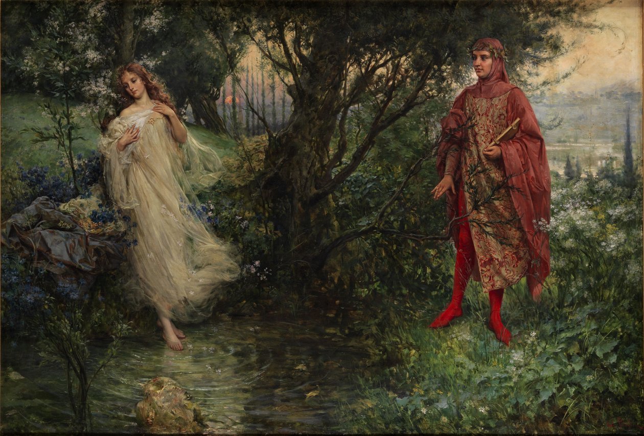 Dante och Beatrice av Salvatore Postiglione