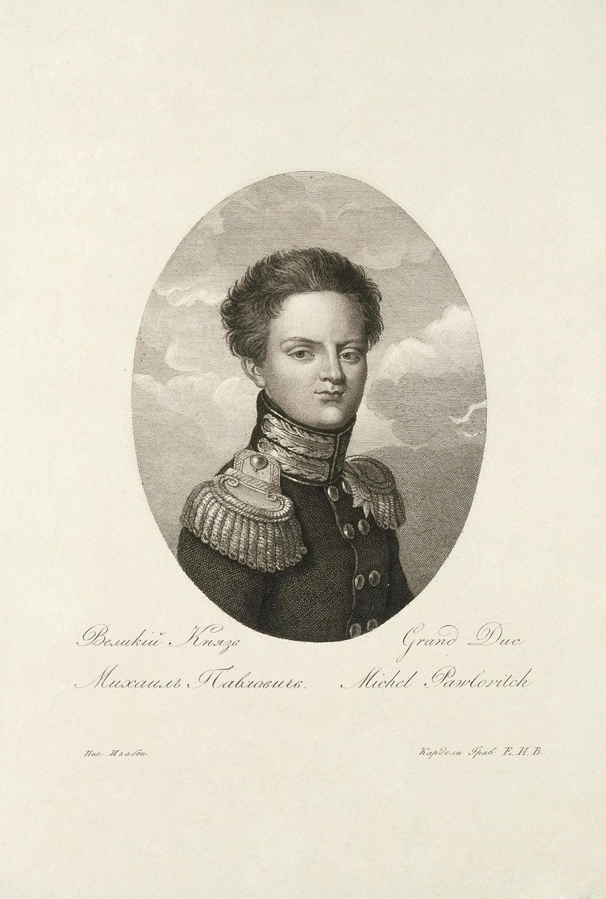 Storhertig Michael Pavlovich av Ryssland 1798-1849, 1814 av Salvatore Cardelli