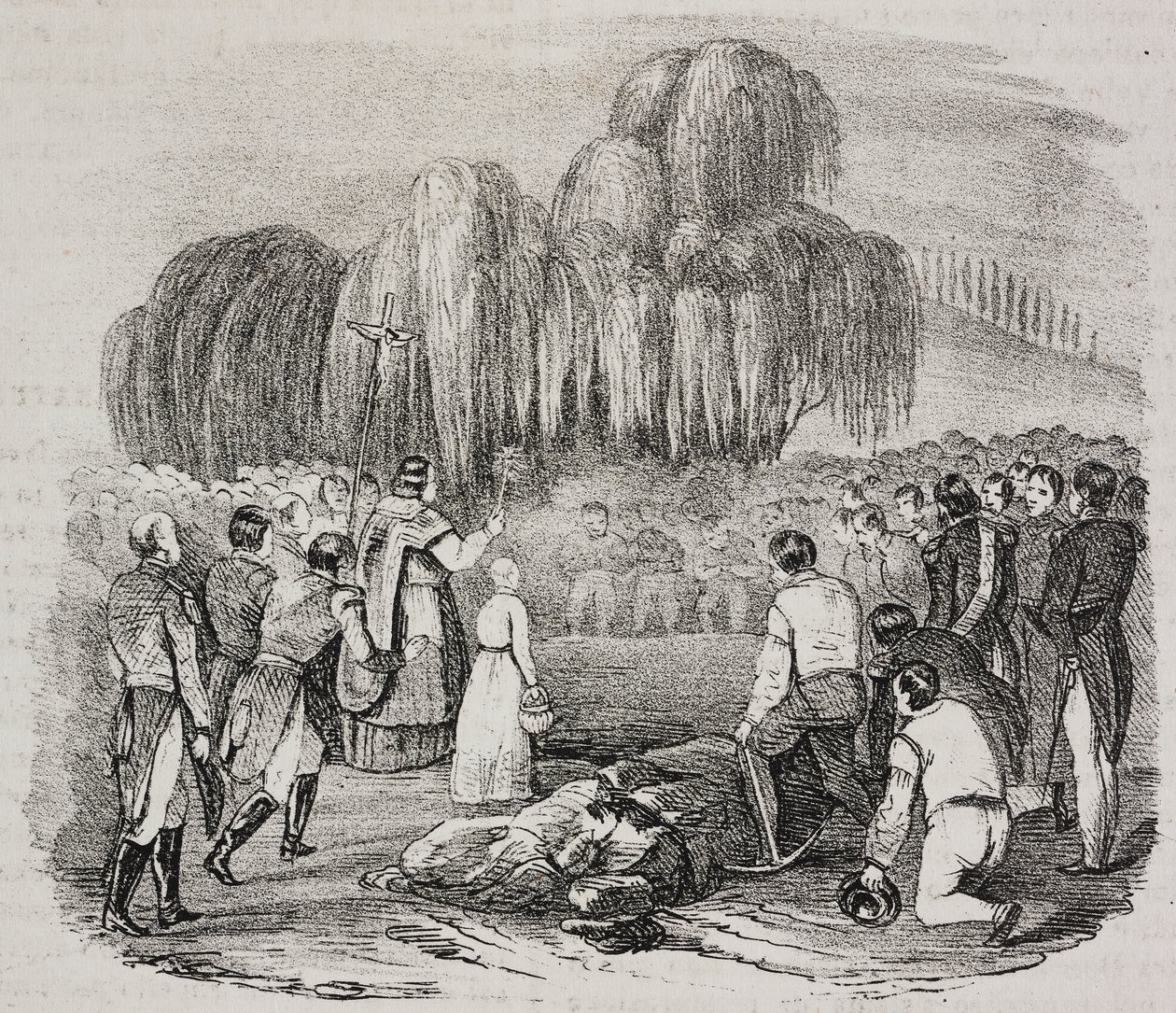Napoleon Bonapartes begravning på ön St Helena den 9 maj av Salvatore Puglia