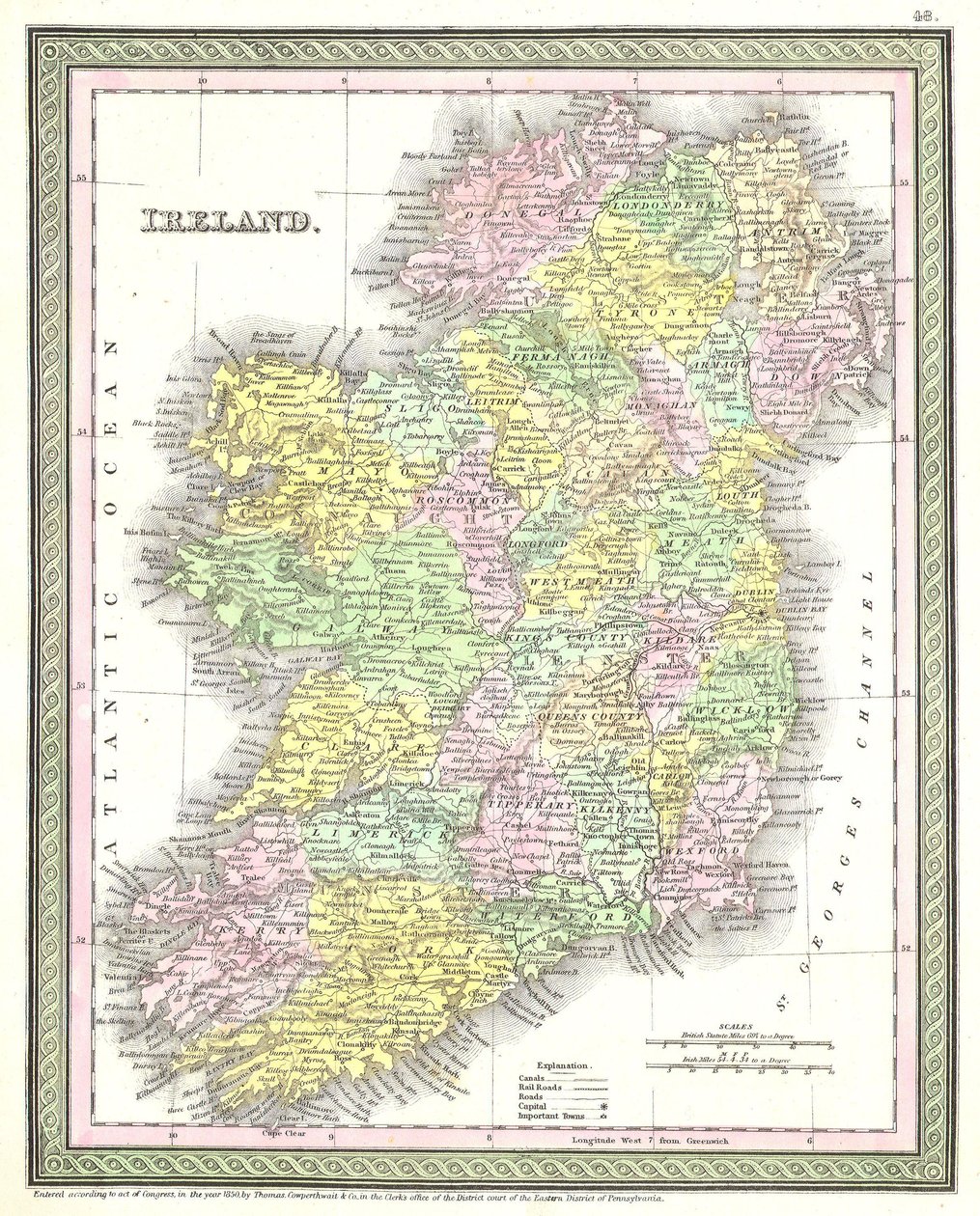 Ireland. av Samuel Augustus Mitchell