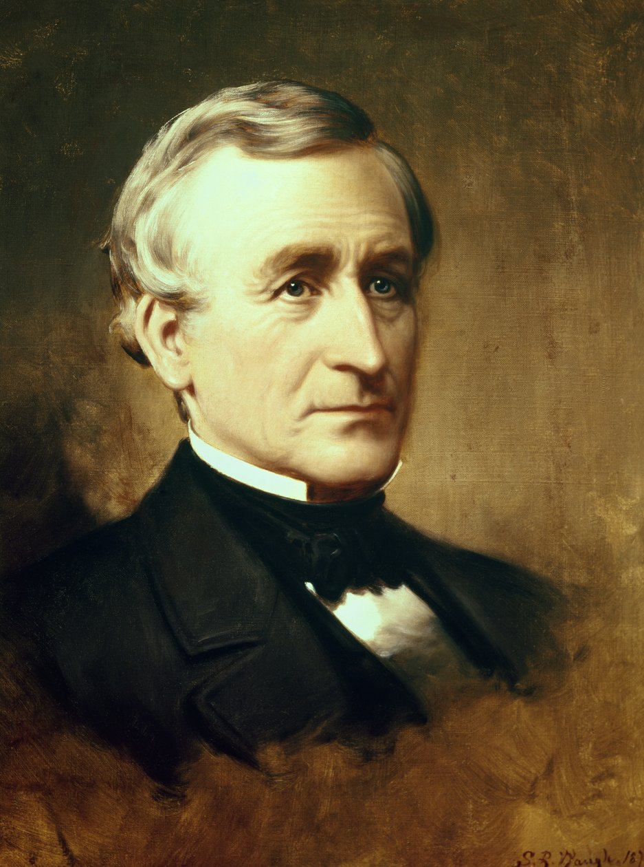 Porträtt av Charles Wilkes (1798-1877) 1870 av Samuel Bell Waugh