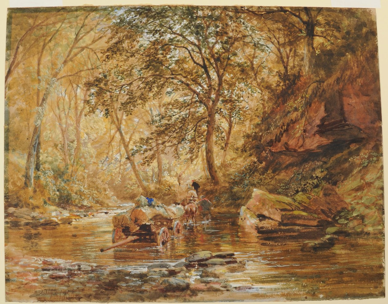 Cadzow Burn, 1856 (wc på papper) av Samuel Bough
