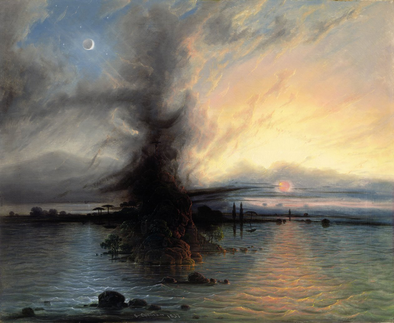 Frälsningens klippa, 1837 av Samuel Colman