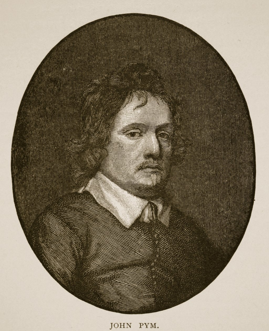 John Pym från en miniatyr av Samuel Cooper av Samuel Cooper