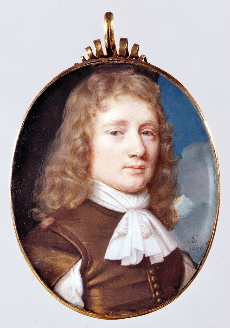 Miniatyrporträtt av en okänd man, 1659 (wc på veläng) av Samuel Cooper