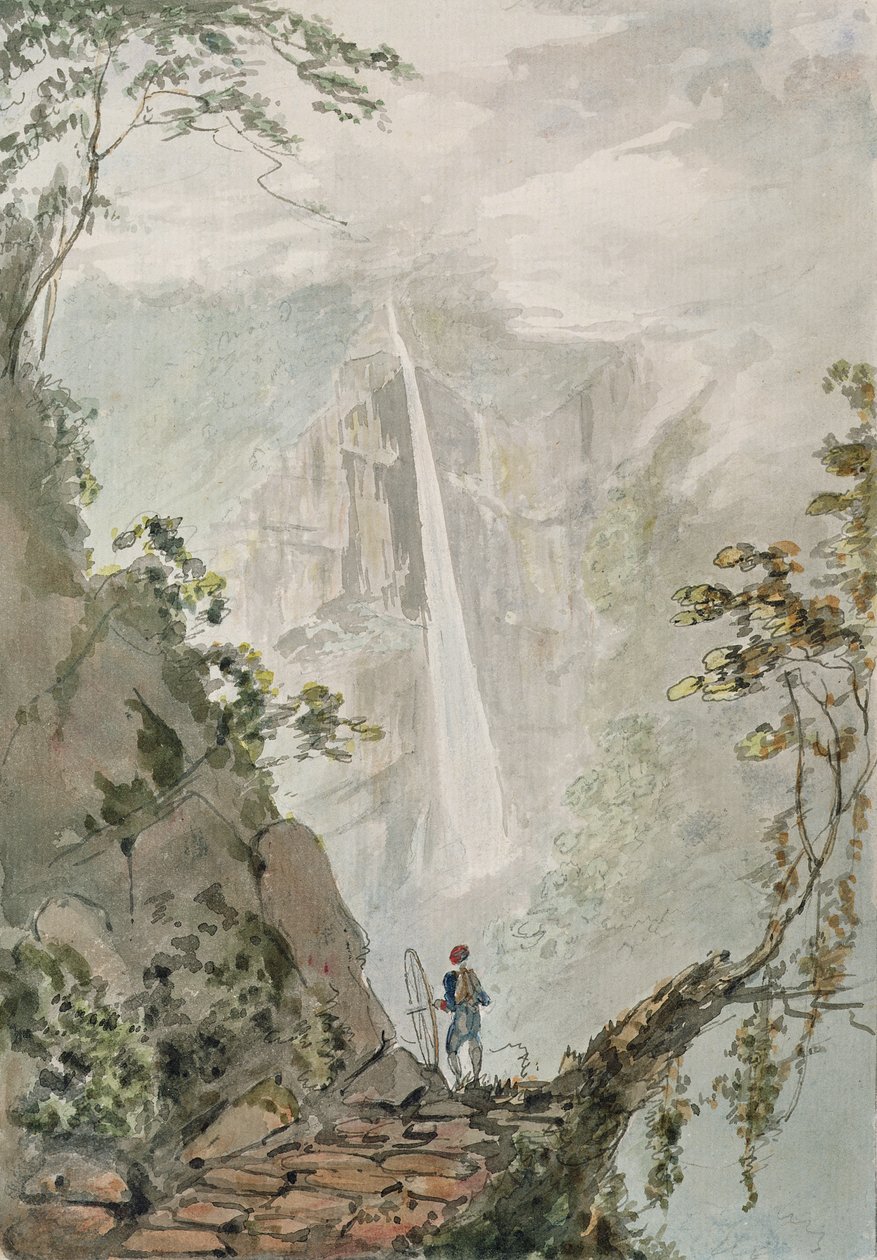Murichom till Choka, 1783 (wc med penna och bläck över grafit på papper) av Samuel Davis