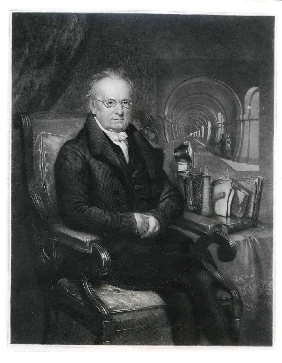 Sir Mark Isambard Brunel (1769-1849) c.1835 av Samuel Drummond