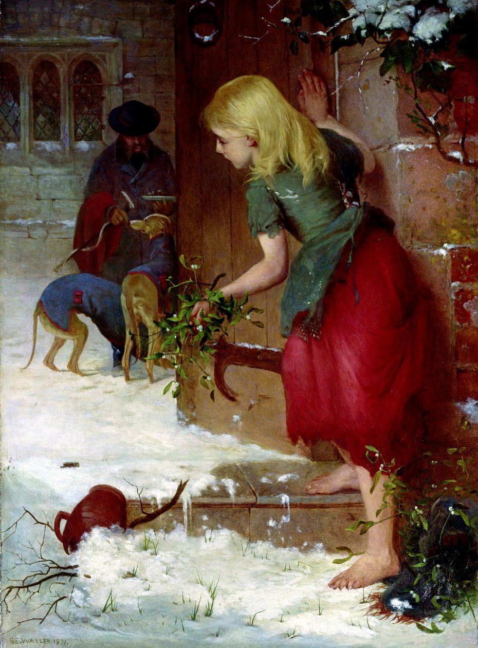Mistelförsäljare, 1871 av Samuel Edmund Waller