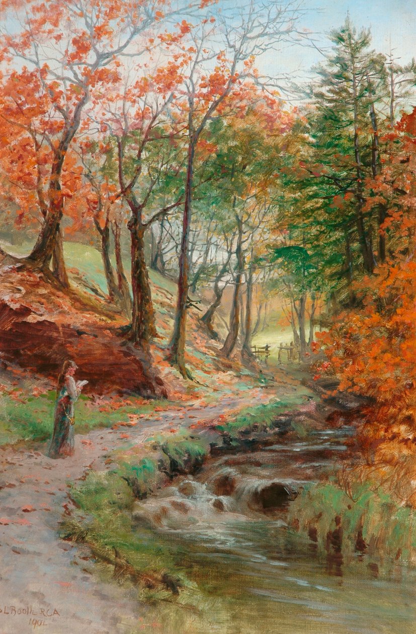 Nära Dean Wood, Rivington, 1901 av Samuel Lawson Booth