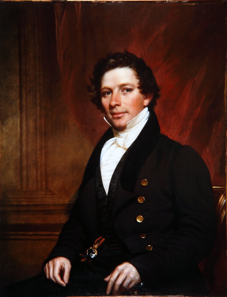 Porträtt av Ashfield Ellis, ca 1835 av Samuel Lovett Waldo