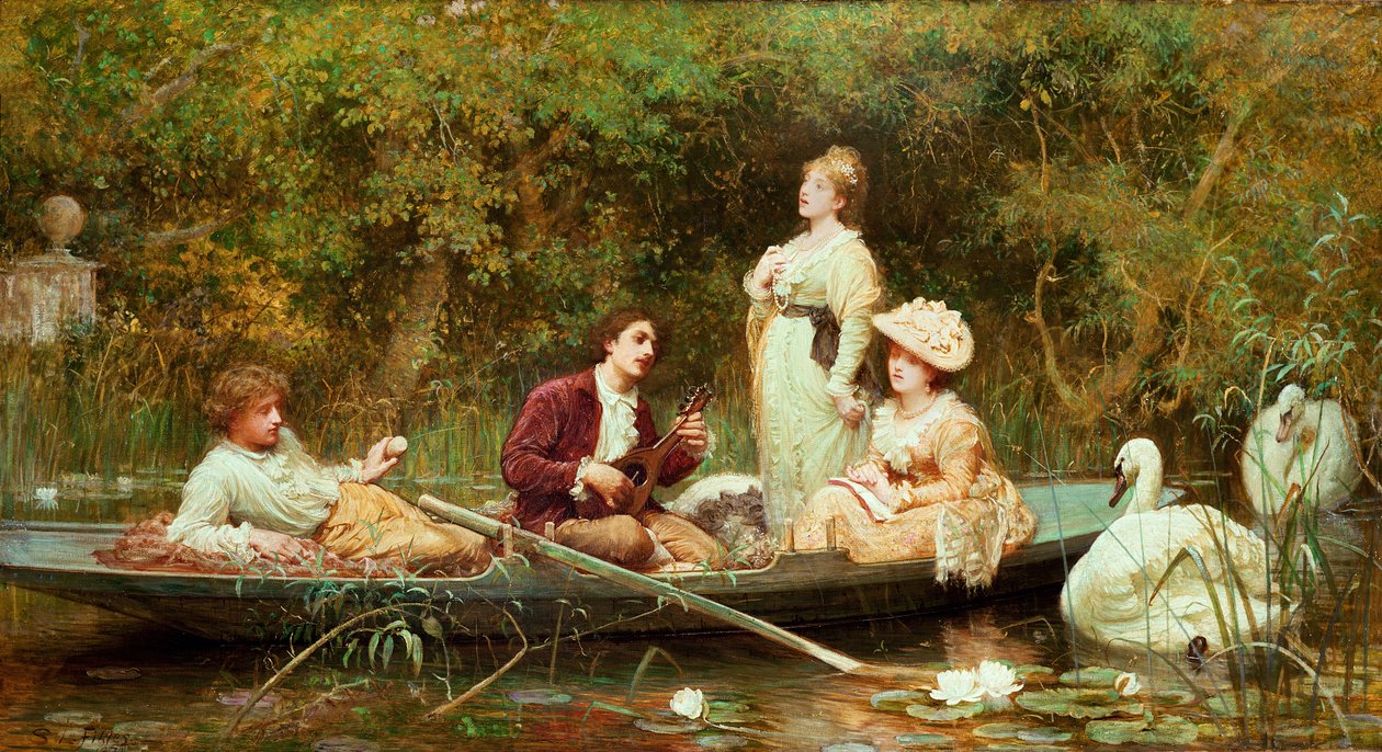 Rättvis, lugn och söt vila av Samuel Luke Fildes