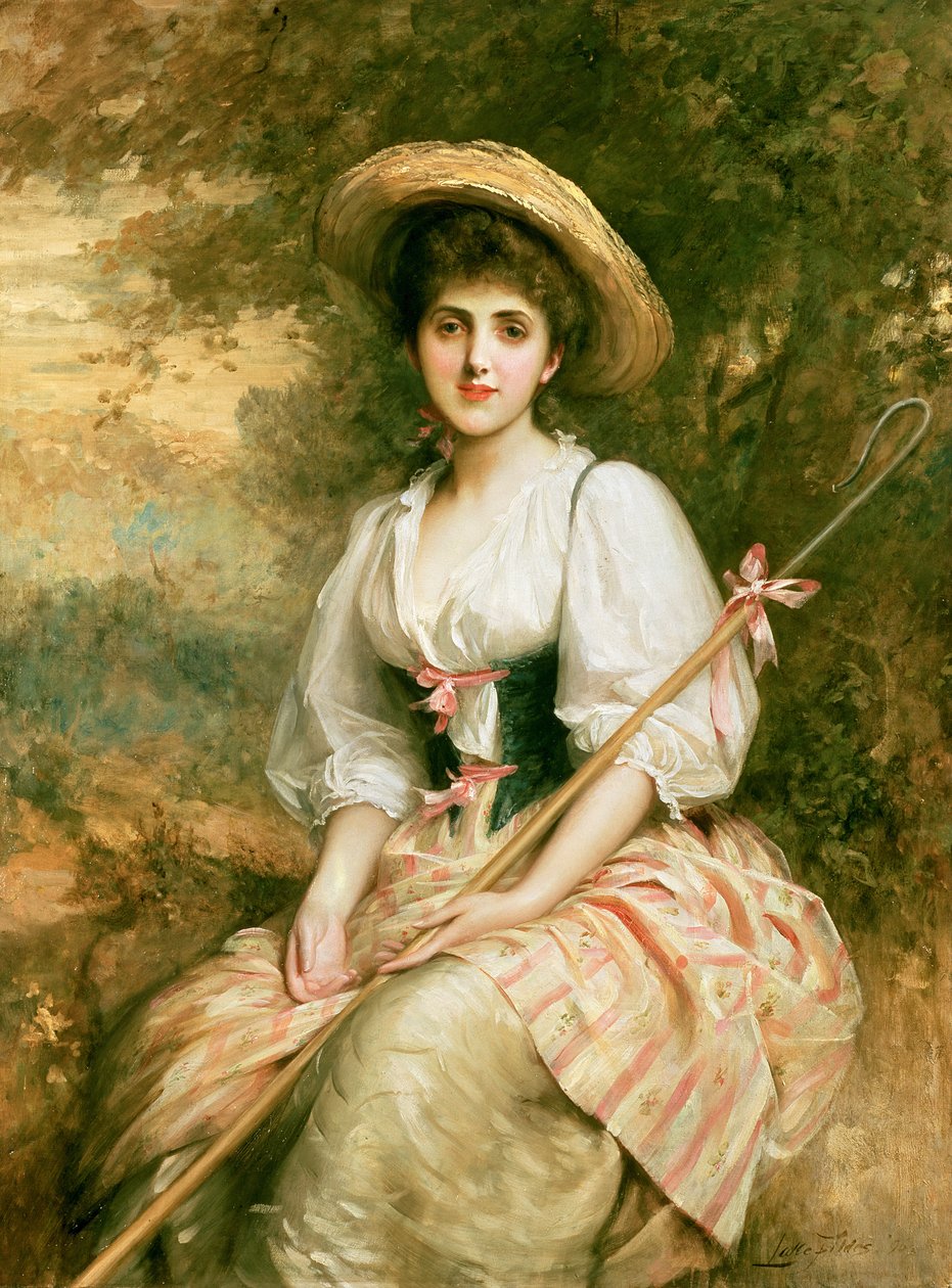 Fru Stuart M. Samuel som Phyllida, Herdinnan av Samuel Luke Fildes
