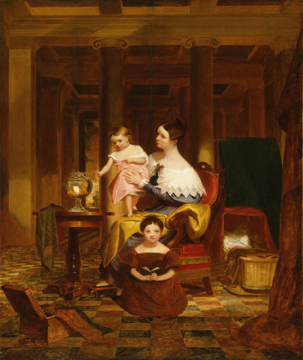 The Goldfish Bowl Mrs. Richard Cary Morse and Family  av Samuel Finley Breese Morse