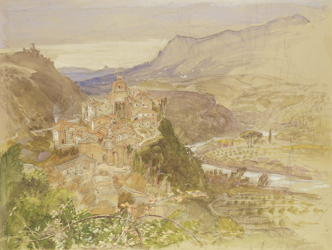 Italienskt landskap av Samuel Palmer