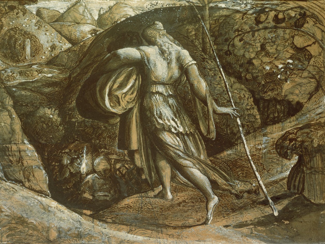Ruth återvänder från plockning av Samuel Palmer