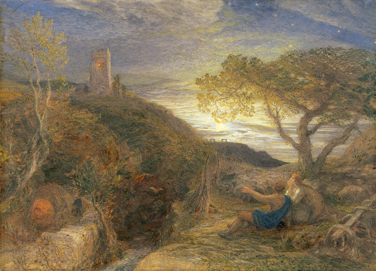 O le Lonely Tower, 1868 (wc ma le tino ma le pulu arabic i luga o le laupapa Lonetona) fa