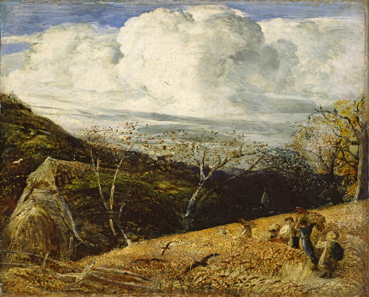 Det vita molnet, ca 1833-34 av Samuel Palmer