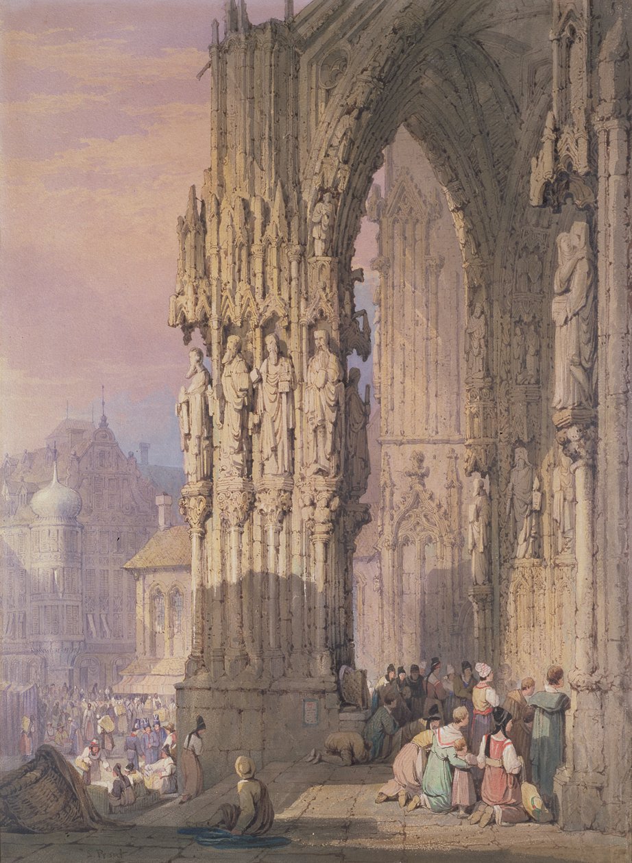 Veranda i Regensburg katedral av Samuel Prout