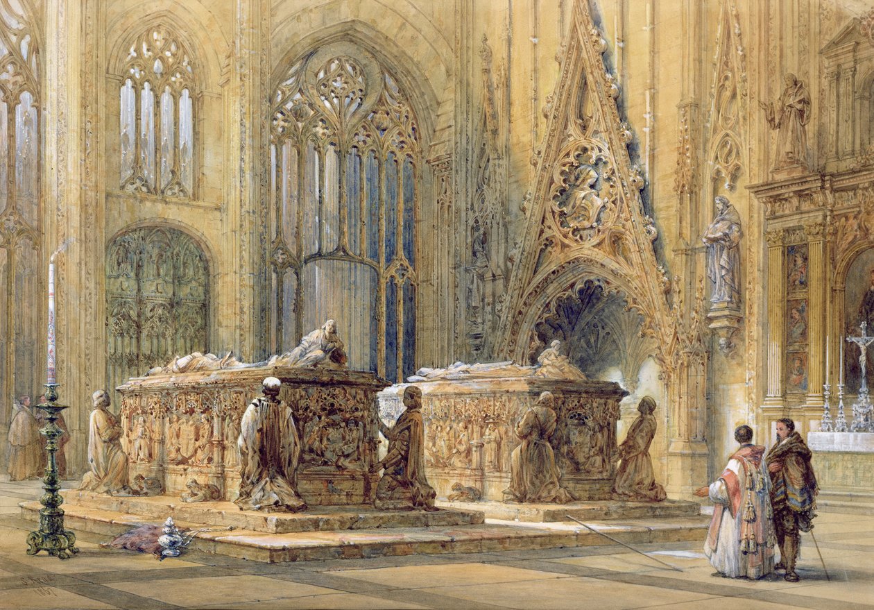 Katedralens interiör, 1867 av Samuel Read