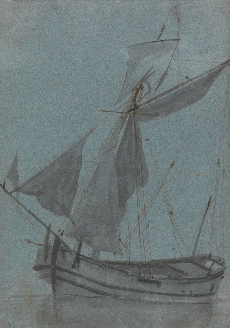 A Coastal Barge av Samuel Scott