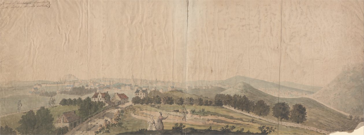 A View of Edinburgh from the South Looking towards Dalkeith av Samuel Scott