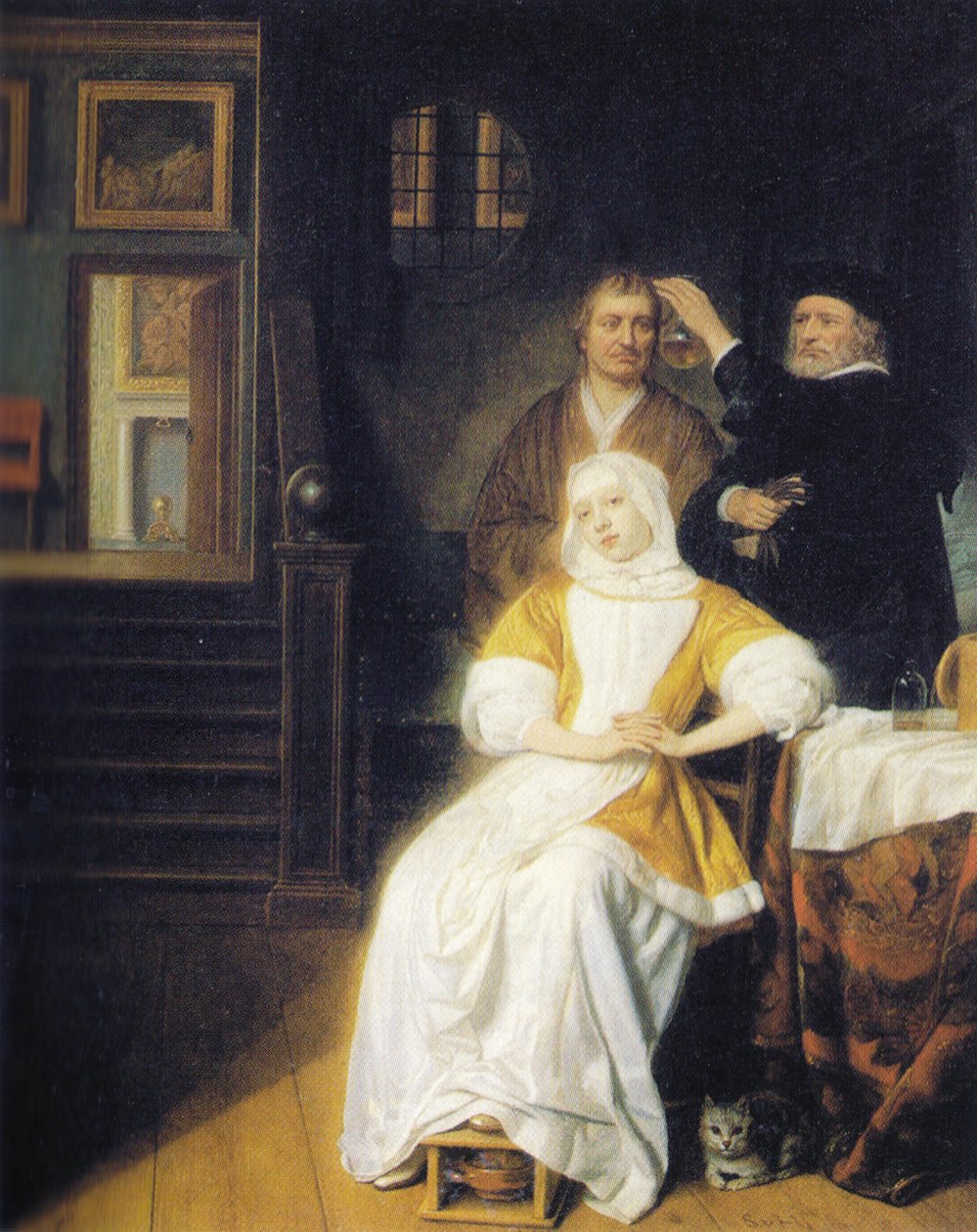 The anemic lady av Samuel van Hoogstraten
