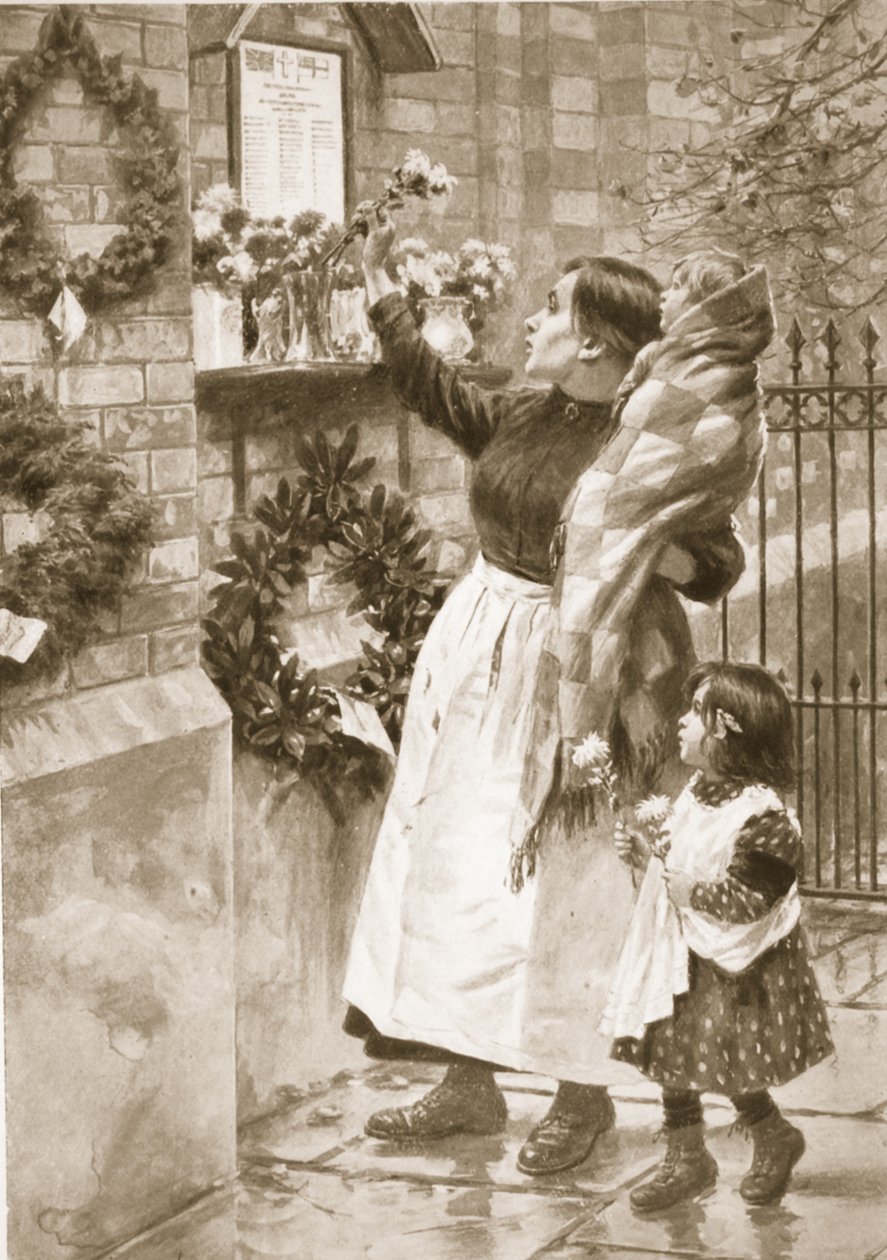 En gåva till en krigshelgedom (litho) av Samuel (after) Begg