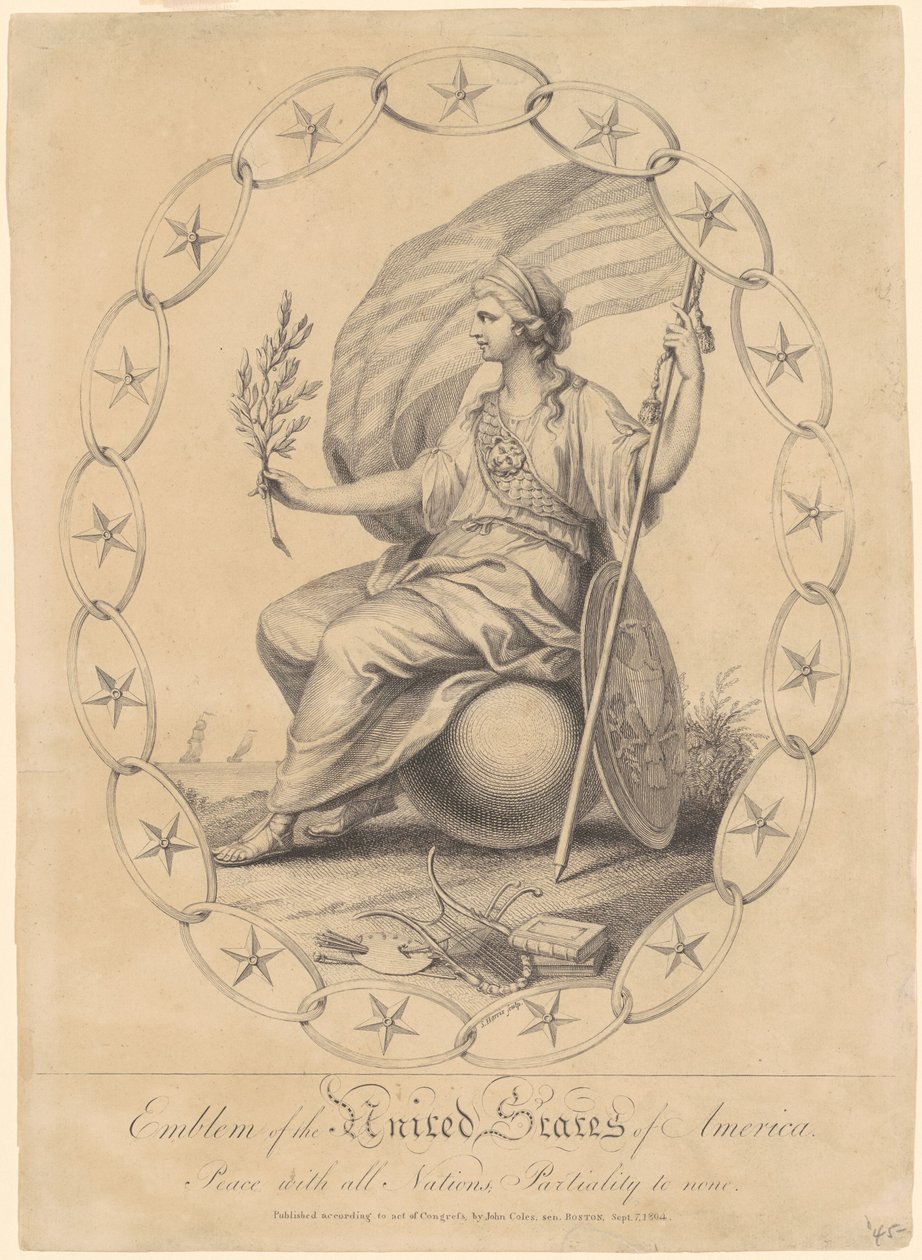 Emblem av Amerikas förenta stater av Samuel A. Harris