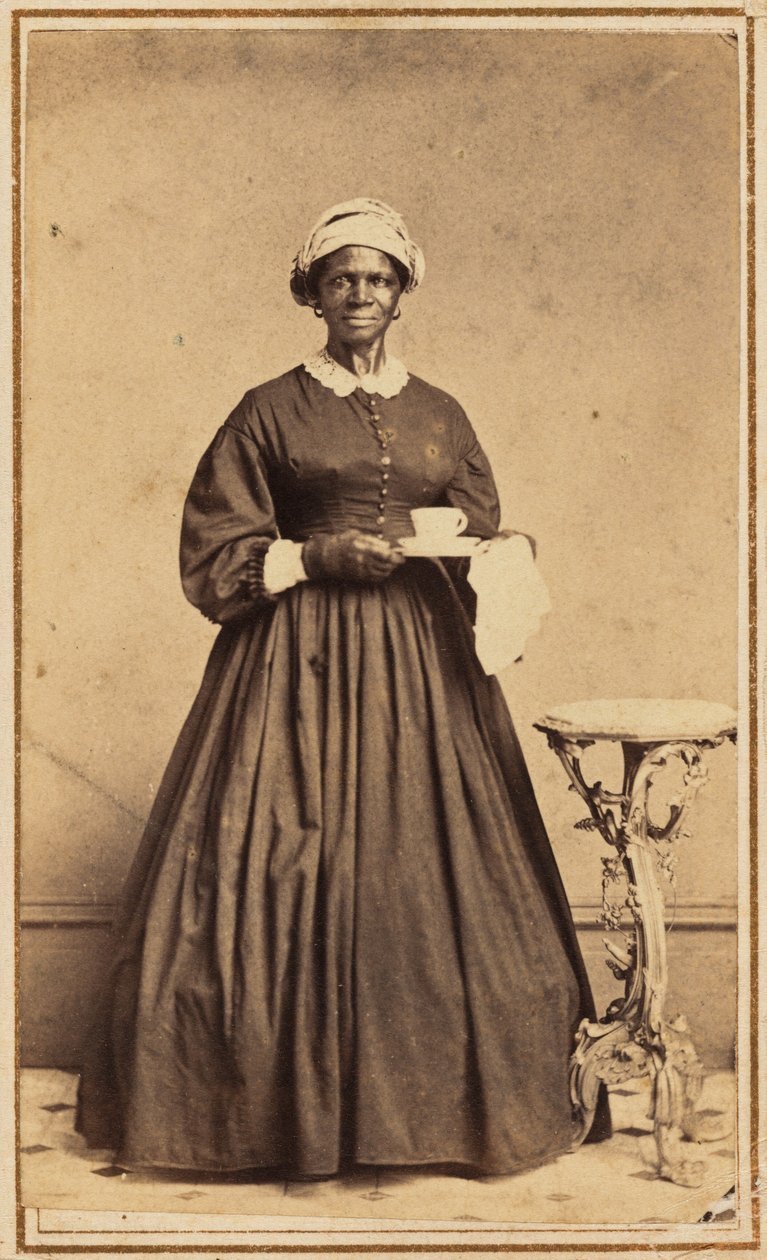 Porträtt av en kvinna,1864-1865 (foto) av Samuel A. Thomas