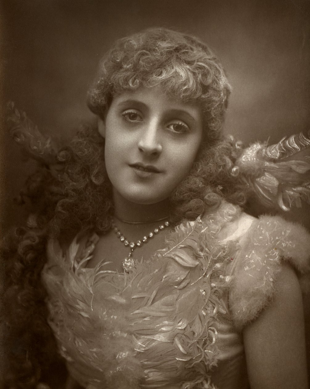 Phyllis Broughton, brittisk skådespelerska, 1884 av Samuel A Walker
