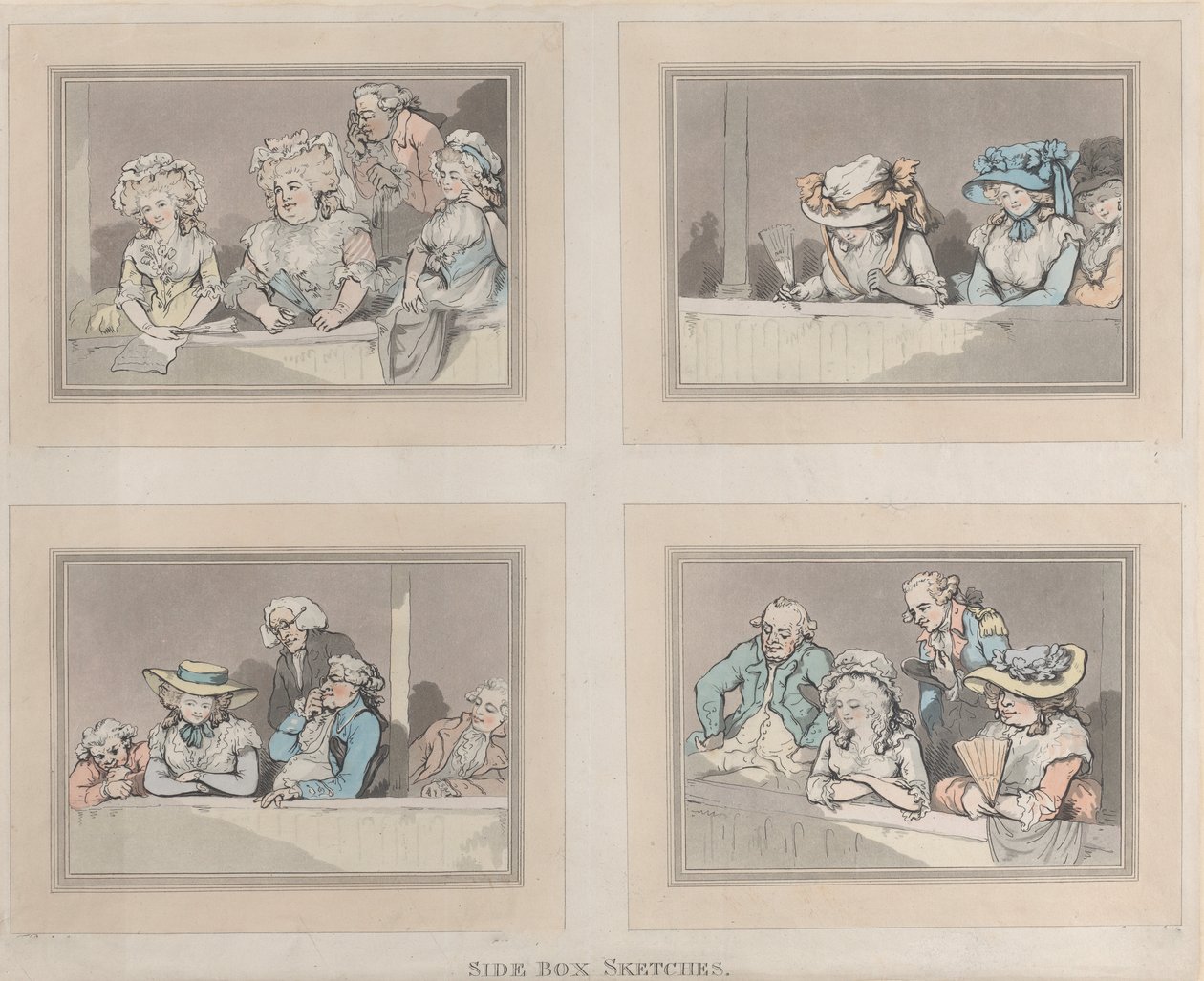 Side Box Sketches, 5 juni 1786. av Samuel Alken