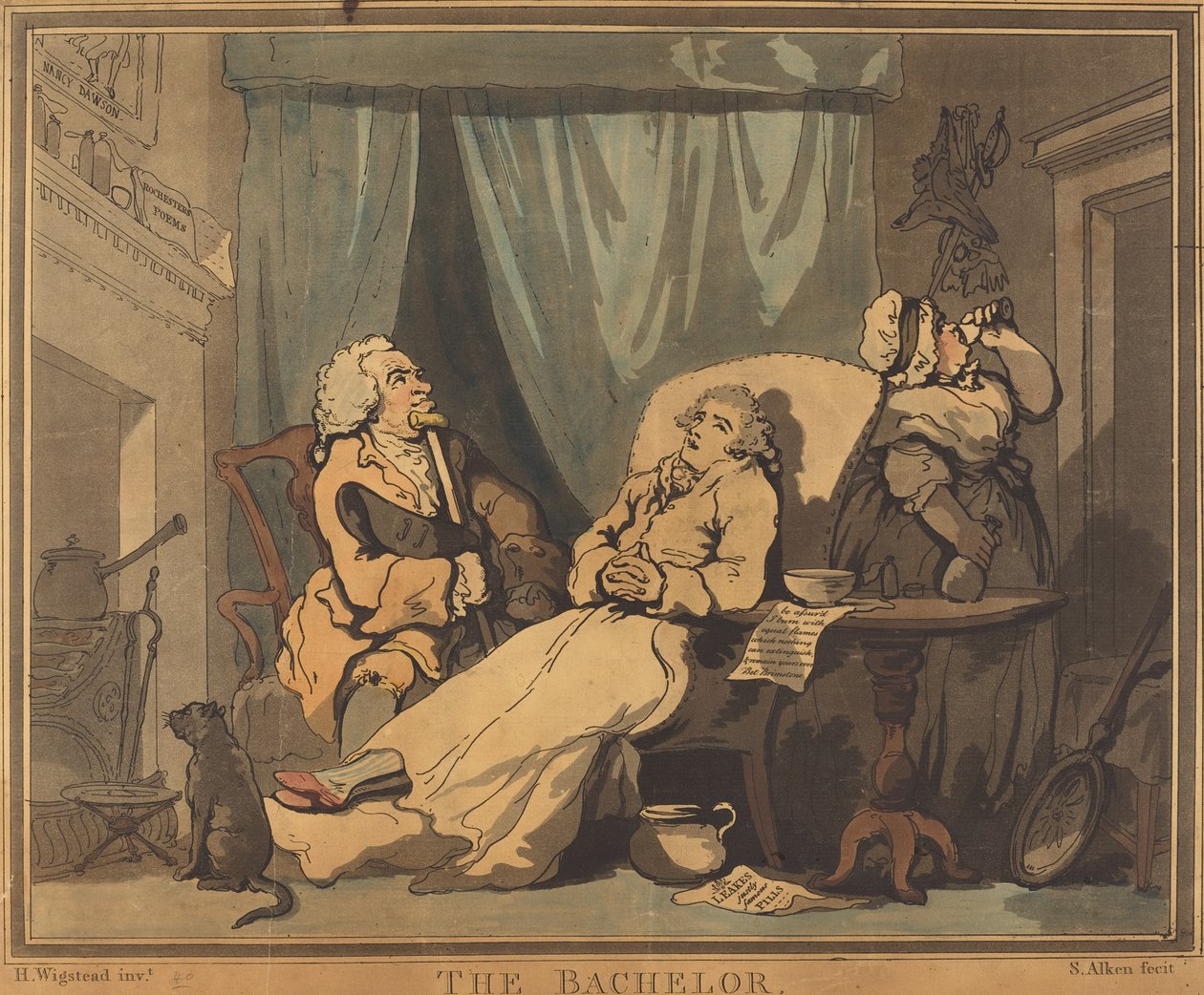 Ungkarlen. av Samuel Alken