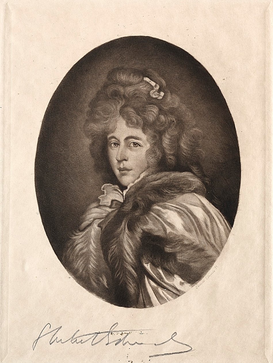 Miss Farren, grevinna av Derby, 1800-1900-talet. av Samuel Arlent Edwards