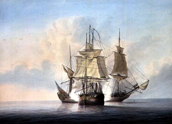 Halvmåne og Reunionswed av Samuel Atkins