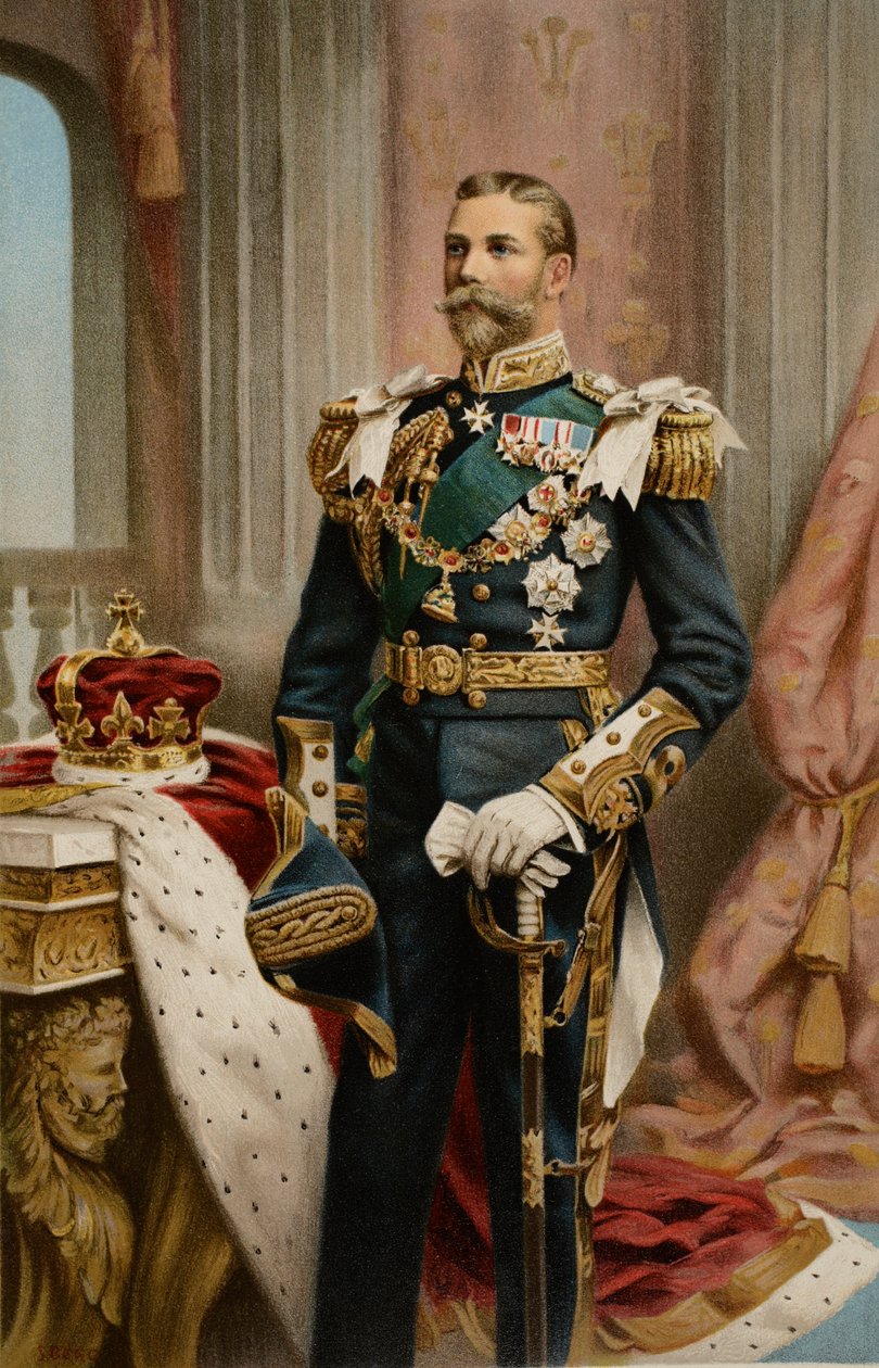Hans kungliga höghet prinsen av Wales, från "The Illustrated London News", 1902 av Samuel Begg