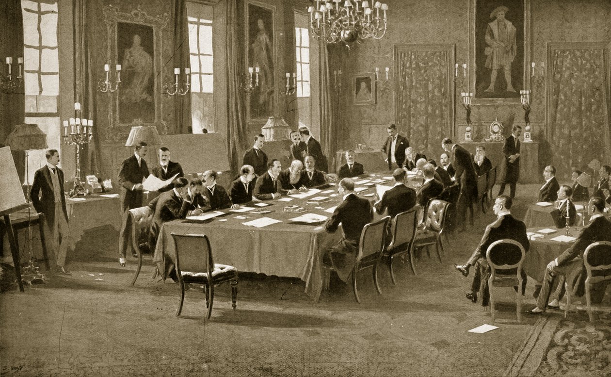 Undertecknande av Londonfördraget, 1913 av Samuel Begg