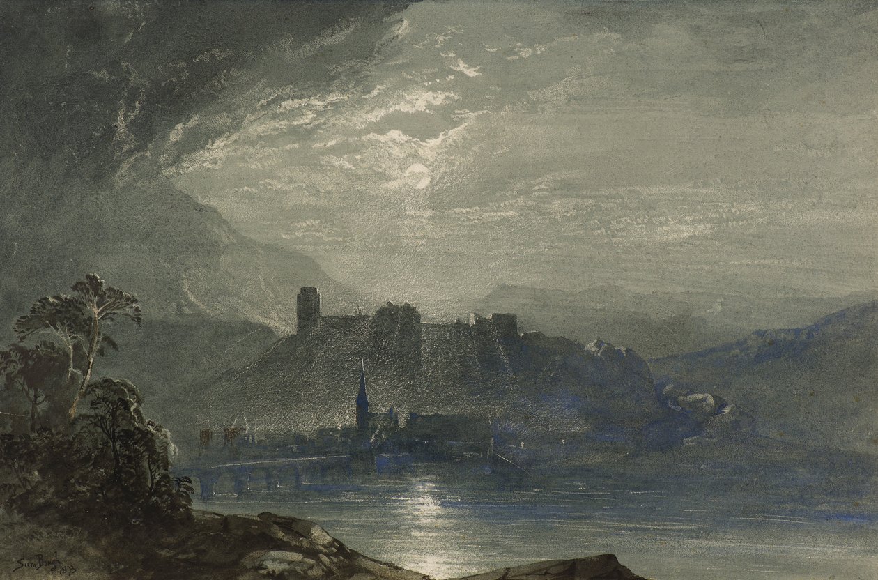 Landskap med slott av Samuel Bough
