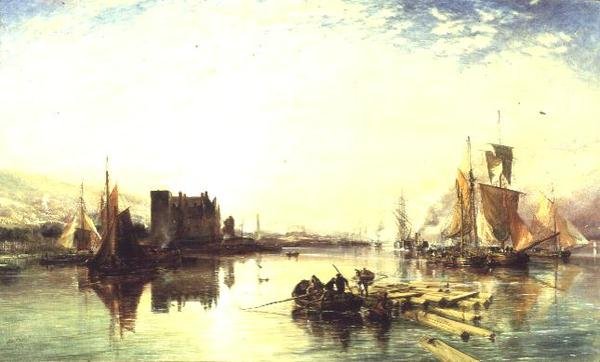 Port Glasgow, kväll av Samuel Bough