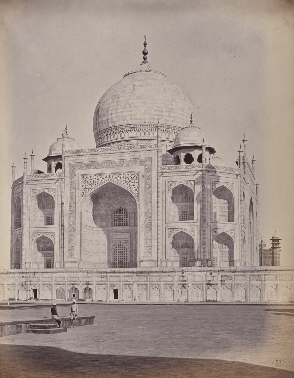 Agra. Taj, huvudstadens centrum av Samuel Bourne