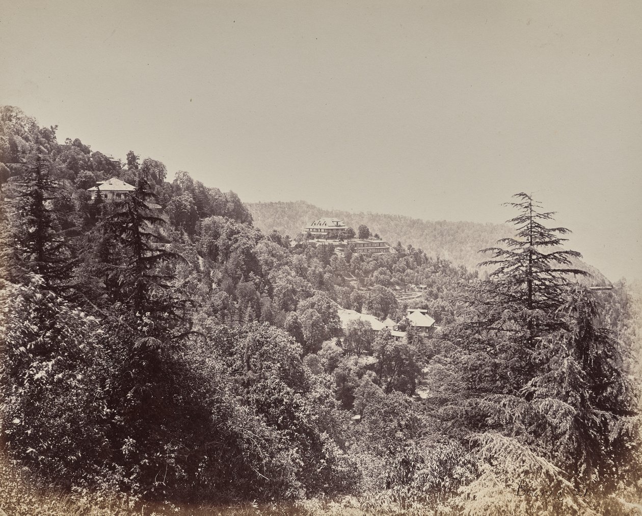 Shimla. Yarrows och närliggande kullar av Samuel Bourne