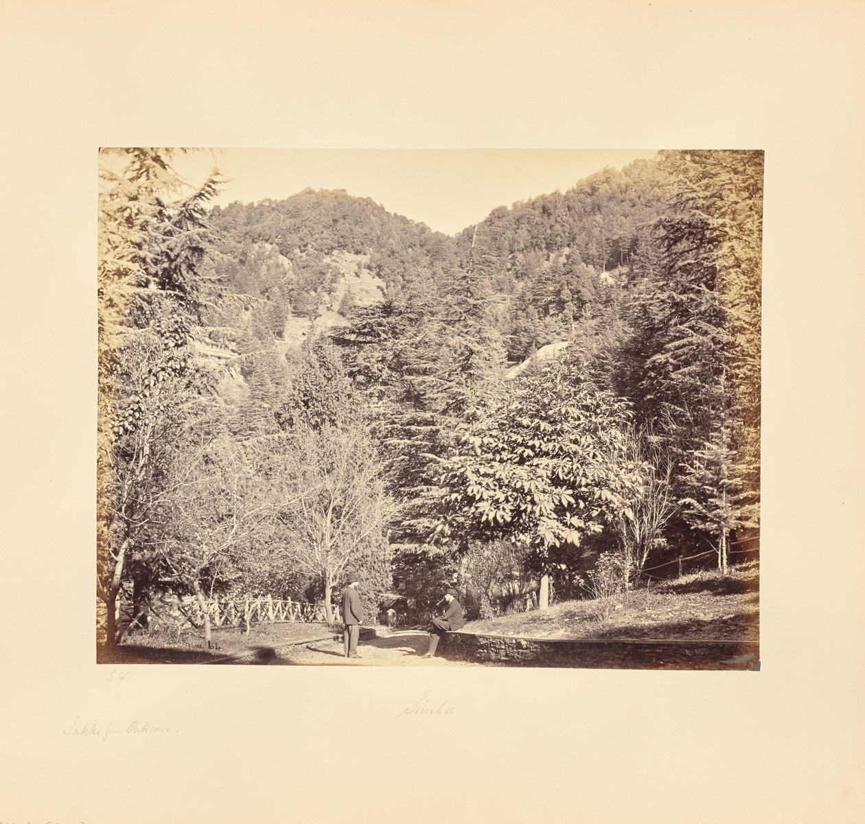 Simla; Jakko, från "Oakover" (Allmän vy från Tonga Road) av Samuel Bourne