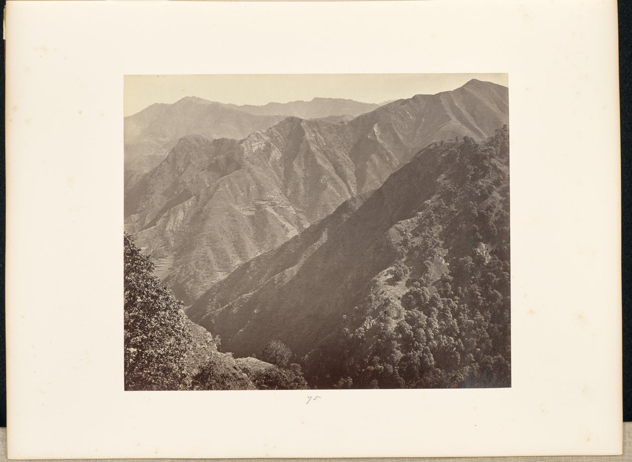 Simla; Khuds norr om Jakko, och Mahassoo Hills av Samuel Bourne