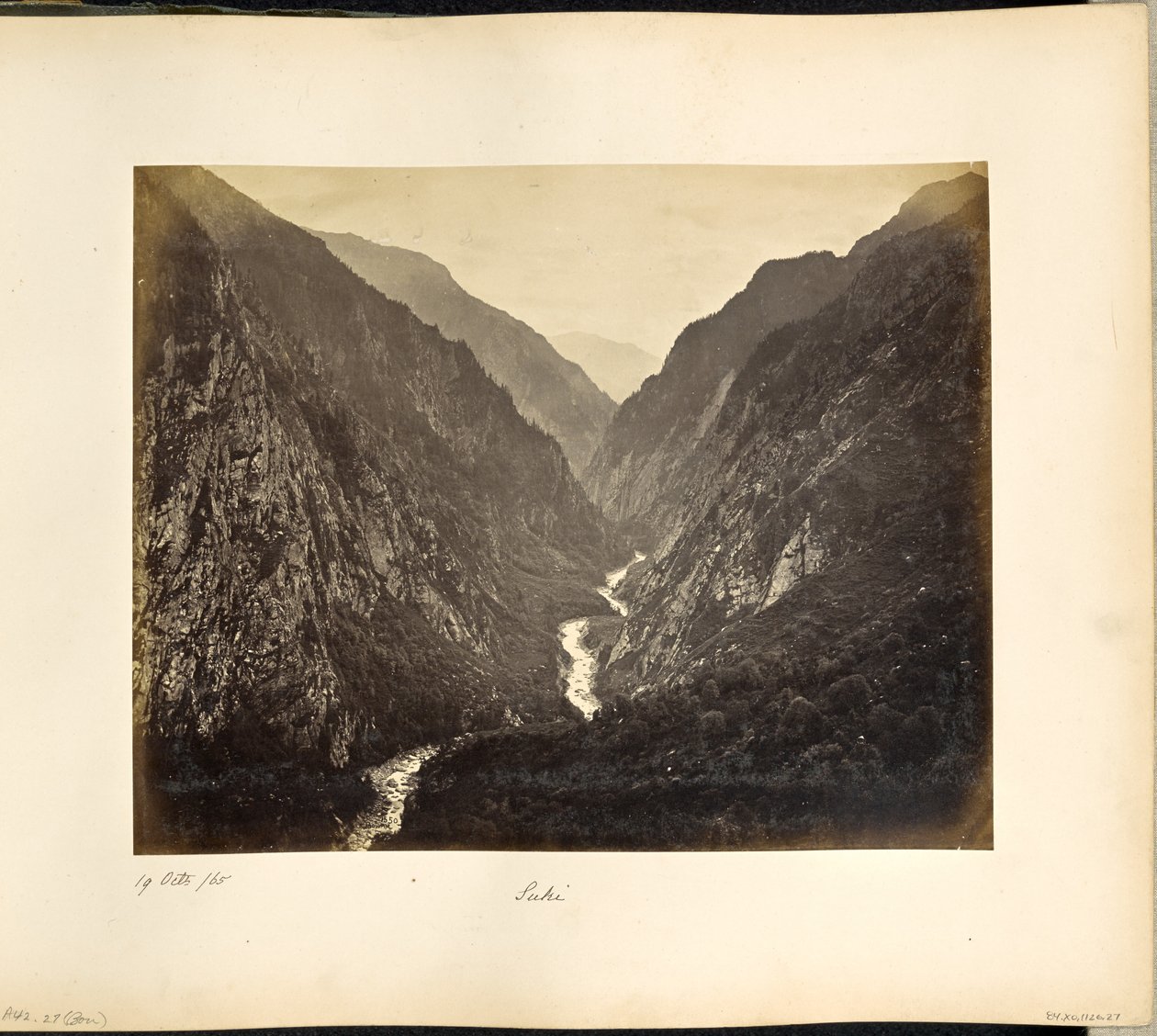 Gangesdalen, sett från byn Suki, på kvällen av Samuel Bourne
