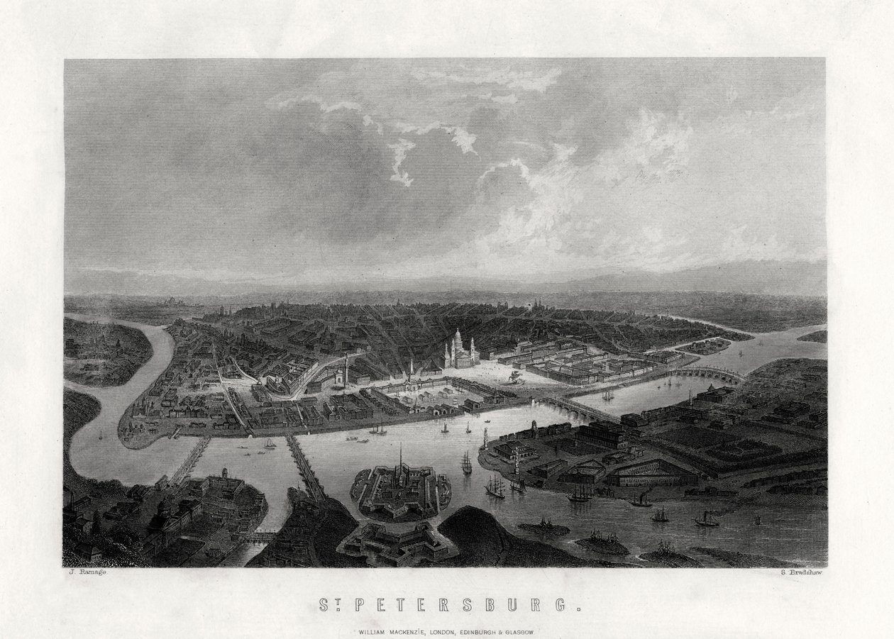 St Petersburg, Ryssland, 1800-talet av Samuel Bradshaw