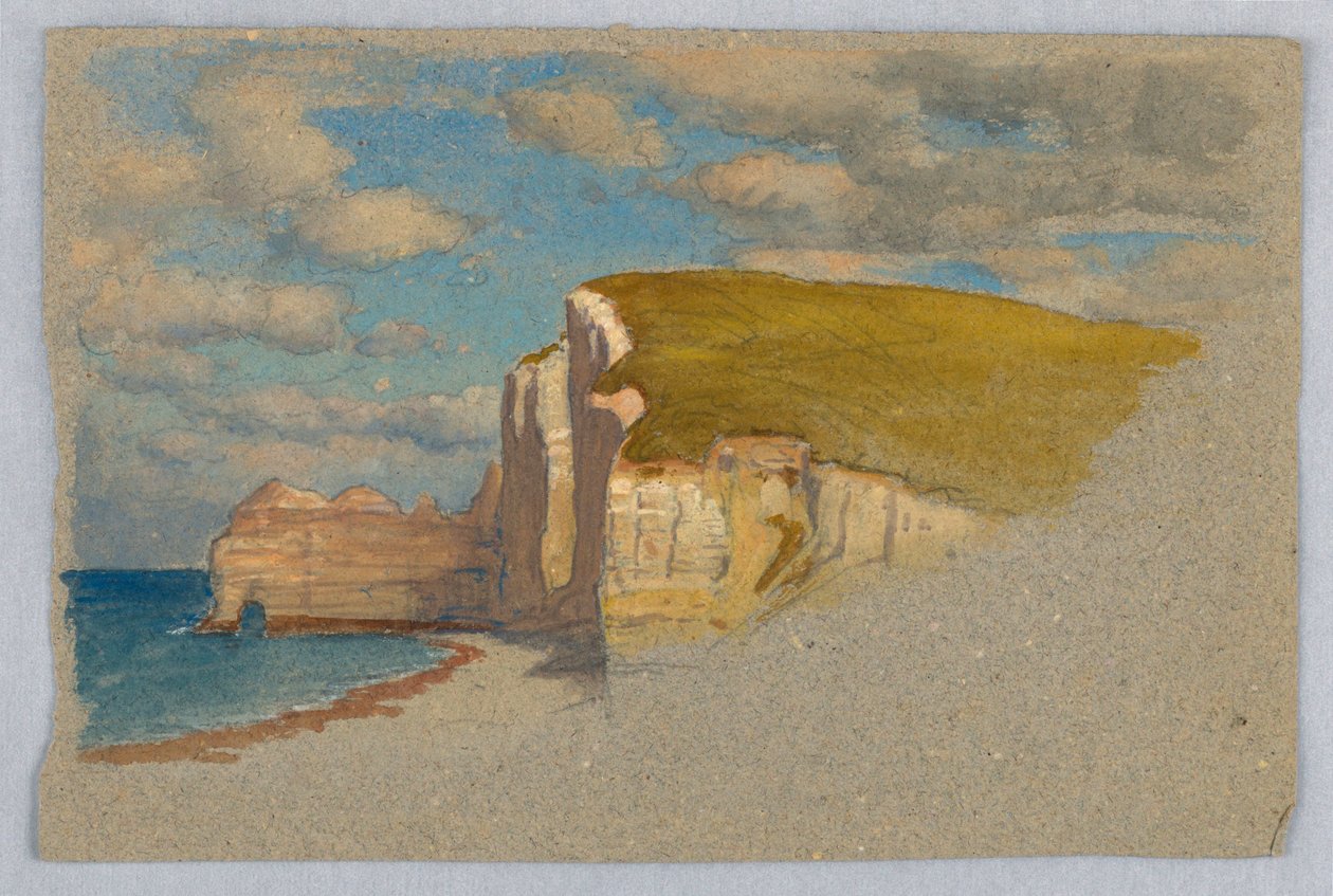 Klipporna vid Etretat av Samuel Colman
