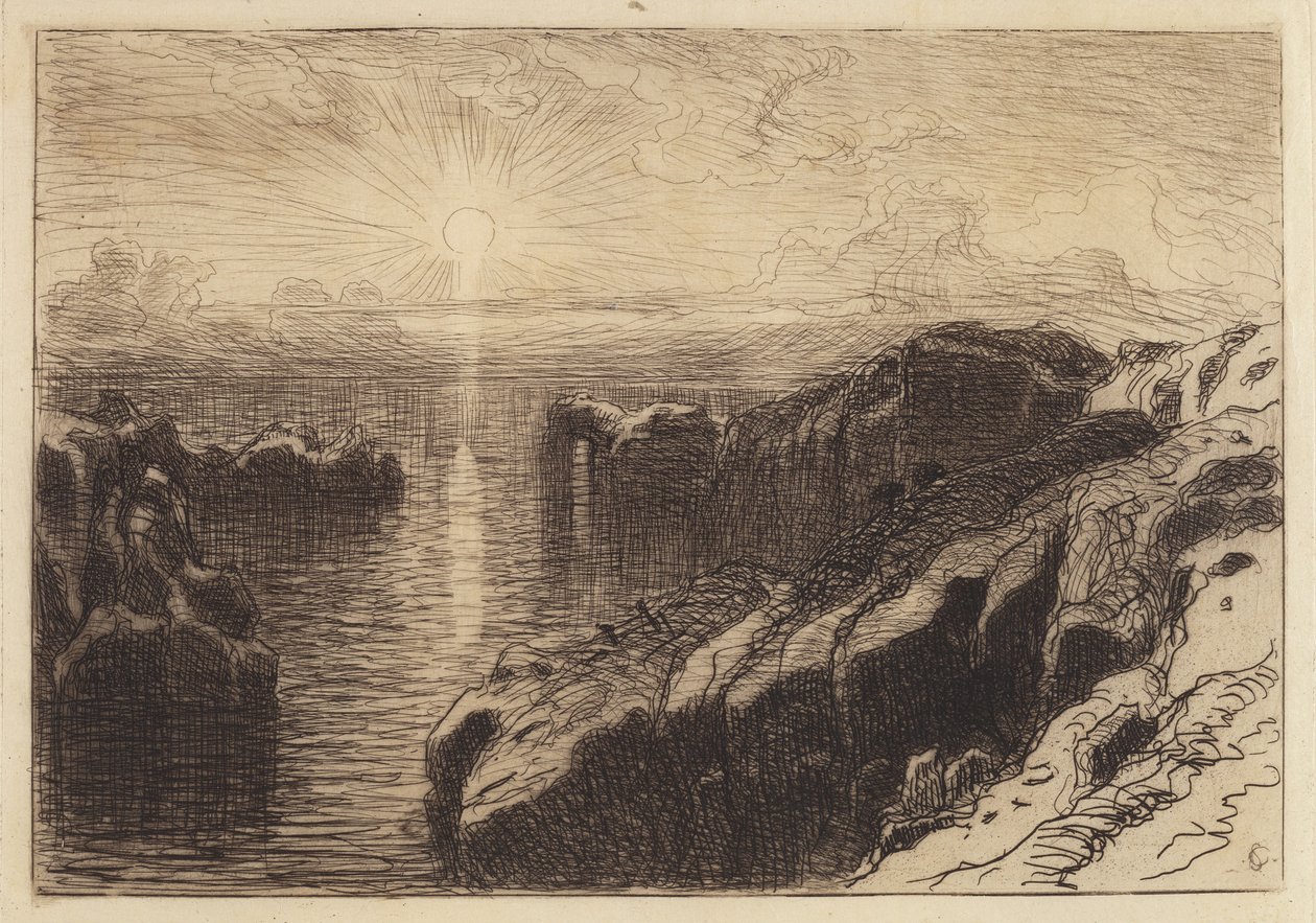 Stillahavskusten, Kalifornien av Samuel Colman