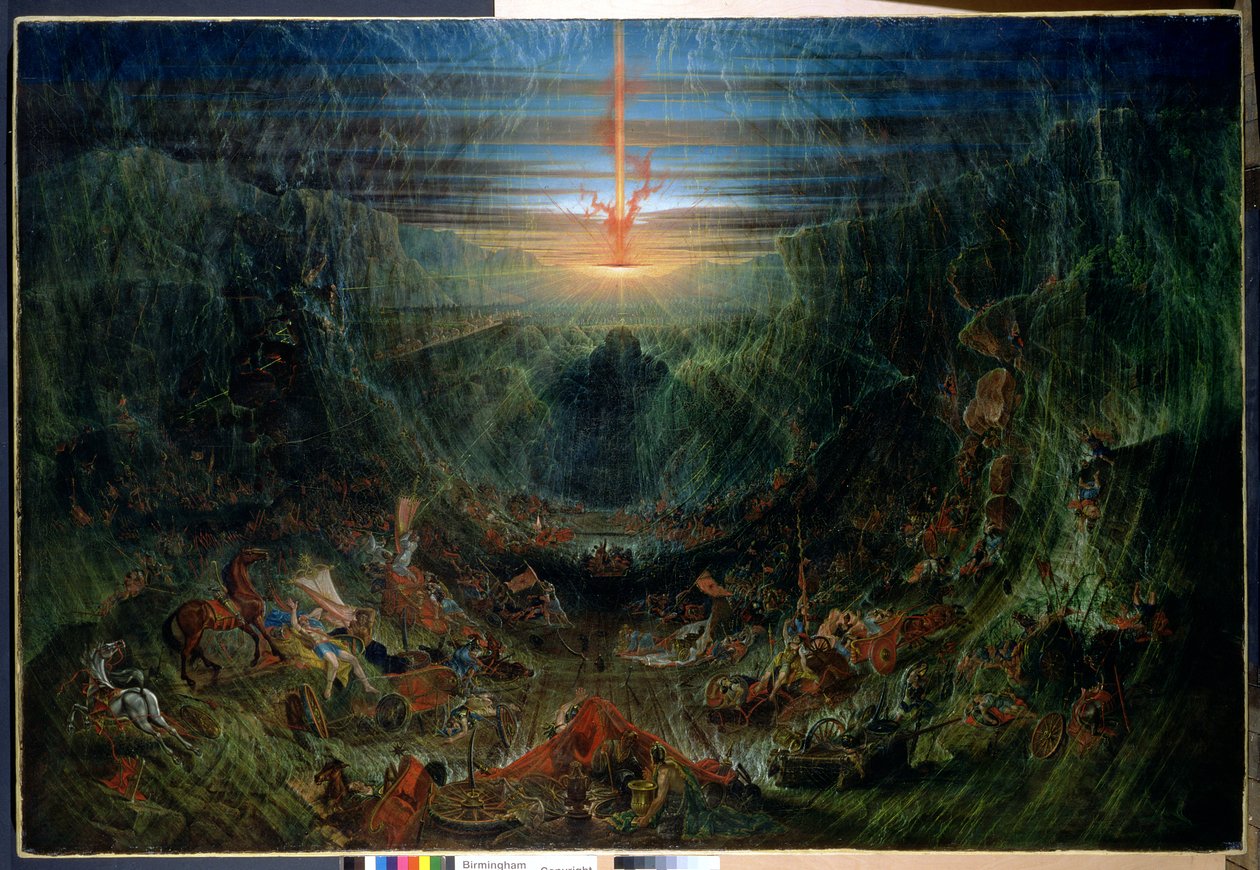 Israels leverans ut ur Egypten, 1840 av Samuel Colman