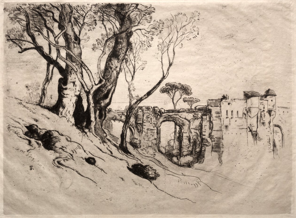Rivierans olivträd, 1884. av Samuel Colman