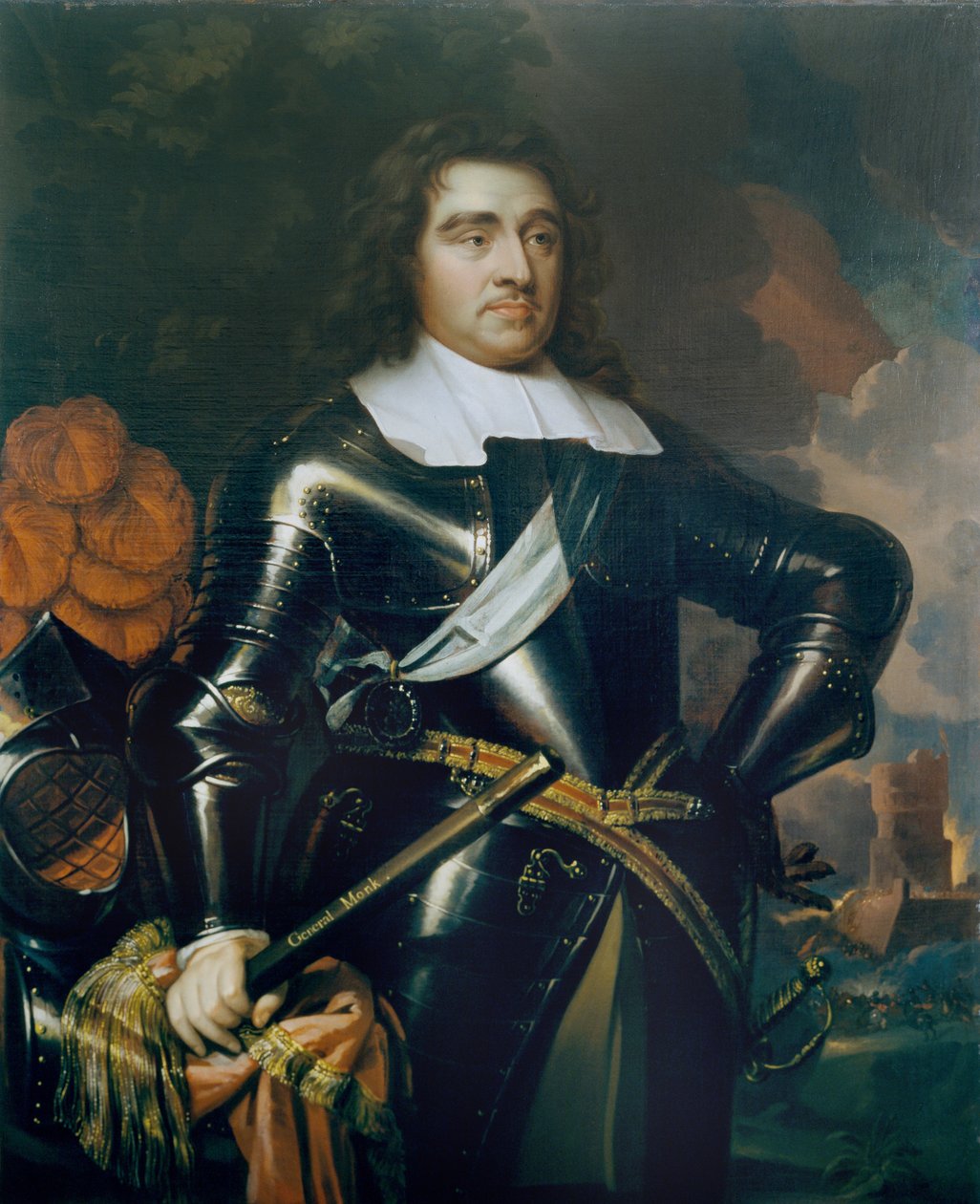General George Monk (1608-70) 1:e hertig av Albemarle, ca 1665 av Samuel Cooper