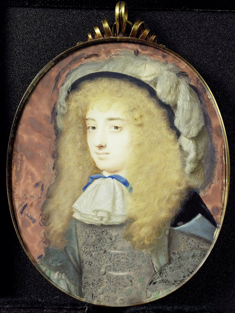 Porträtt av Frances Teresa Stuart (1647-1702), hertiginna av Richmond och Lennox, i mansdräkt av Samuel Cooper